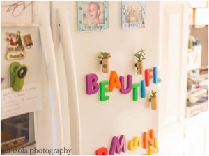 A "beautifl" intention from member, Juli Isola's refrigerator.  