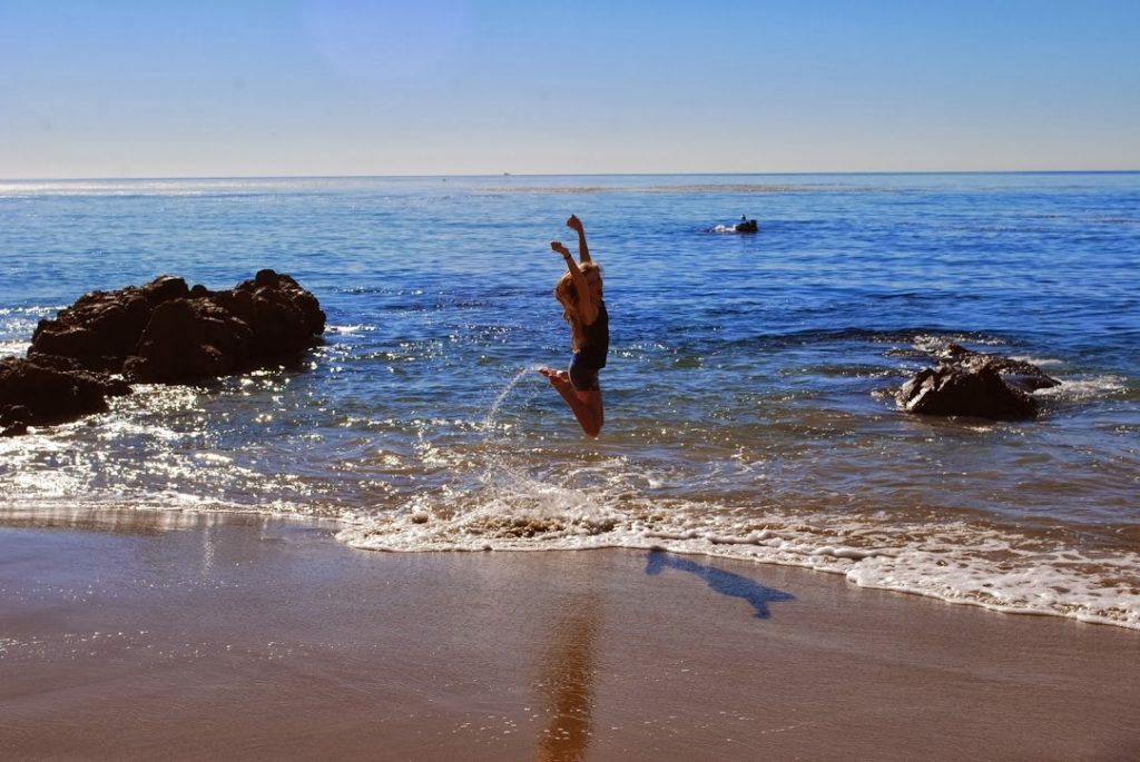 Jumping for Joy on the Beaches of Laguna
