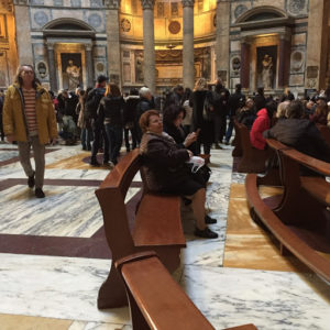People Go to the Pantheon for Many Reasons